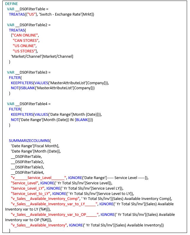 Poorly performing DAX query when the Power BI report is too slow