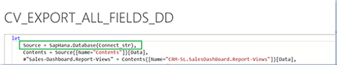 Power BI parameters modify M query