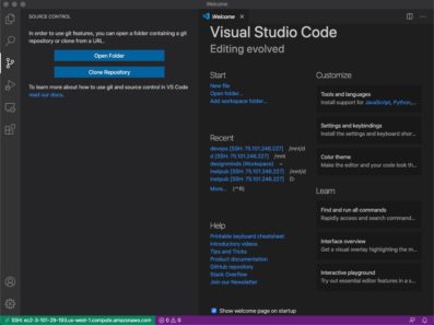 Setting up VS code for remote development is easy
